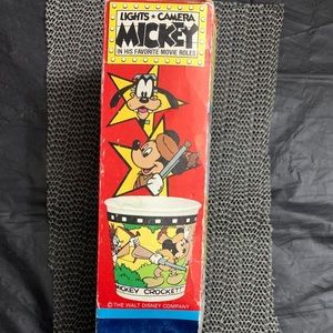 Vintage Dixie Disney Mickey Light Camera Movie 3oz Paper Cups 100ct New 1987 NOS